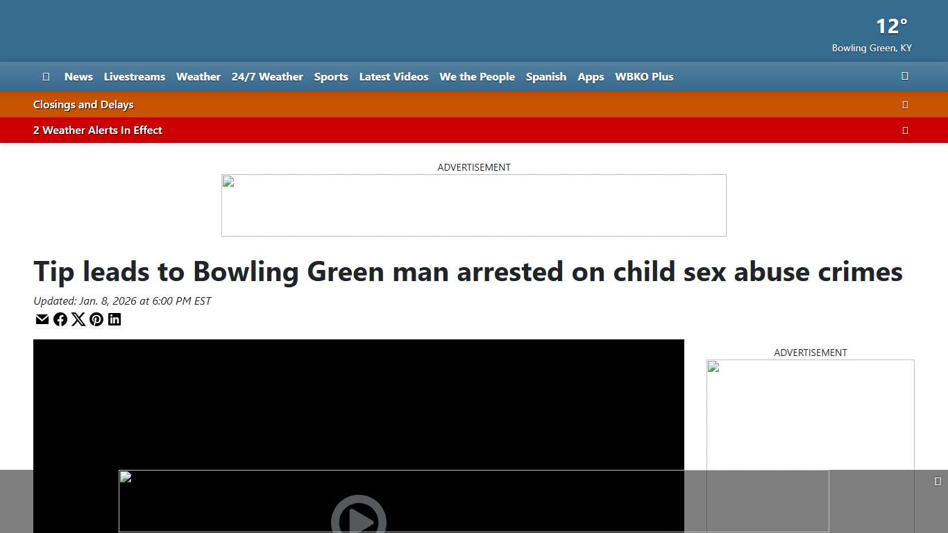 Tip leads to Bowling Green man arrested on child sex abuse crimes