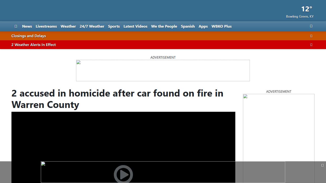 2 accused in homicide after car found on fire in Warren County